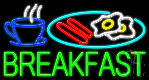 Breakfast LED Neon Sign - Breakfast Neon Signs - Everything Neon
