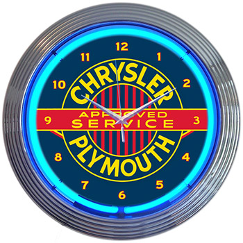 Chevrolet Trucks 100th Logo Blue Neon Hanging Wall Clock 15/" Diameter 8CHVTK