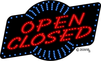 Open Closed Animated LED Sign | Open LED Signs