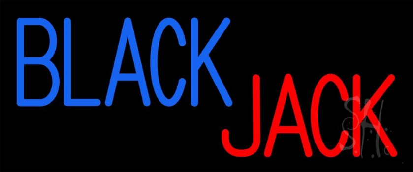 Singal Line Blackjack LED Neon Sign