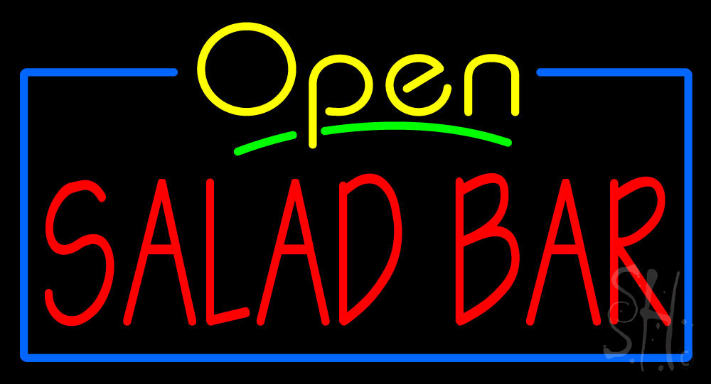 Open Salad Bar LED Neon Sign - Bar Neon Signs - Everything Neon