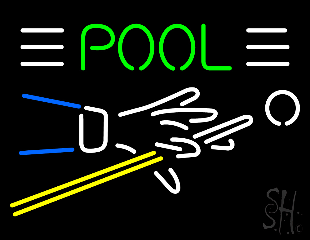 Pool Neon Sign with Pool Logo Pool Neon Signs Every Thing Neon
