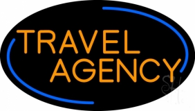 Orange Travel Agency LED Neon Sign